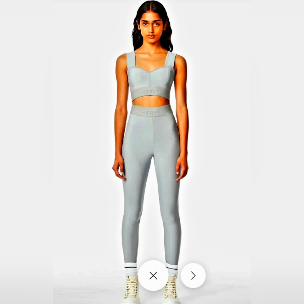 Herve Leger Logo Leggings